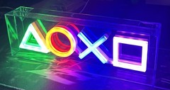 PlayStation Symbols LED Multicolor Lamp Display Triangle Circle X Square