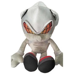 Mexico SILVER Robot Metal Sonic Plush 15” Sonic The Hedgehog Mexican Bootleg