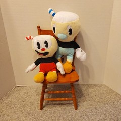 Cuphead Plush Set of 2 – Cuphead & Mugman 9″ Soft Stuffed Toys
