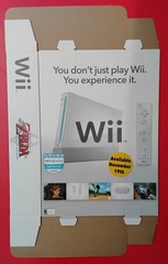 Rare 2006 Nintendo Wii Launch and Zelda Twilight Princess display box,18x13x3.5″