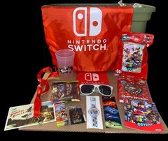 Nintendo Switch Promo Swag Bags: 20 Items Sunglasses Keychains Puzzles & More