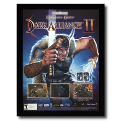 Baldur’s Gate Dark Alliance II 2 Framed Print Ad/Poster Authentic PS2 Promo Art