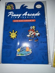 Pinny Arcade Super Mario 64 & Sunshine 35th Anniversary Enamel Pin Set Lot 2021