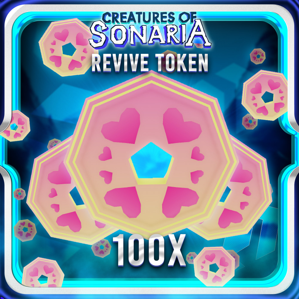 x100 Revive Tokens | Creature Of Sonaria | COS | Fast Delivery