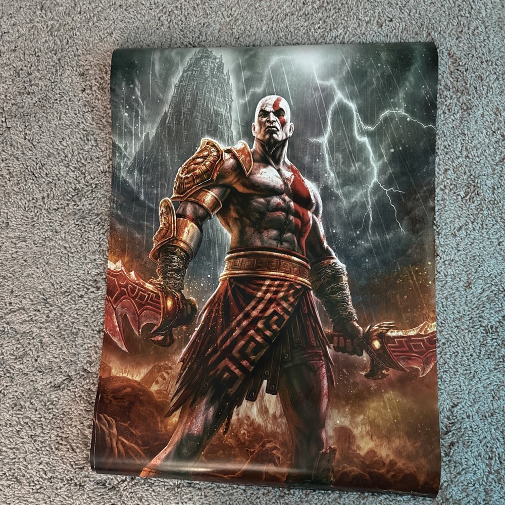 Sony PlayStation God of War III GameStop Exclusive Promo Poster (Andy Park 2010)