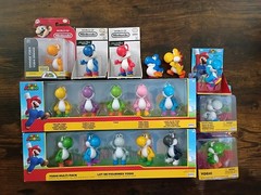 18-PK BLUE BABY YOSHI 2.5″ Super Mario Nintendo Jakks Orange Red Pink Black MORE