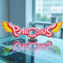 Parodius Konami Video Game Logo Sign Display Stand Collectible Merchandise