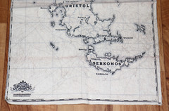 Dishonored 2 Rare Small Fabric / Clothe Map Poster Bethesda PS4 Xbox One