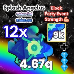 12x Rainbow Splash Angelus + 5 Million Diamonds. PS99. Same Day