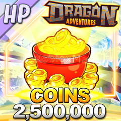 DRAGON ADVENTURES 🐲🪙 – 2,500,000 Coins [⚡FASTEST DELIVERY⚡] DA million