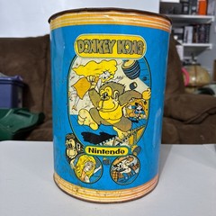 Nintendo DONKEY KONG Garbage Bin Trash Can Waste Basket NES Rare Edition 1982