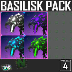 Roblox World Zero WZ – 4 PACK – MOUNTS – BASILISK PACK