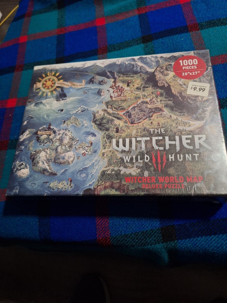 DARK HORSE JUL180514 The Witcher 3: Wild Hunt World Map Deluxe Puzzle – 1000…