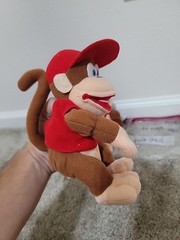 Donkey Kong DK and Diddy Plush Vintage Nintendo Stuffed Animals Beanbags BD&A