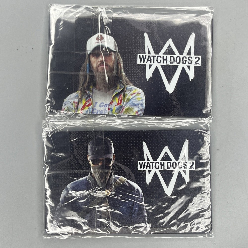 Lot of 2 NEW Watch Dogs 2 Card Sized USB Collectible RARE Ubisoft Merch