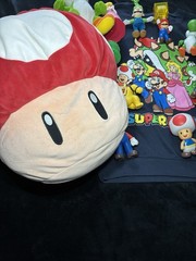 Vintage Nintendo Super Mario Mixed Plush Doll Lot – Mario Luigi Peach Yoshi Toad