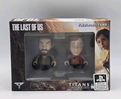 Last of Us Joel, Ellie Titans 3″ Vinyl Figure Set, 2015 New Sealed