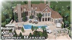 BLOXBURG MEGA SUMMER MANSION.FAST BUILDER CHEAP SERVICE