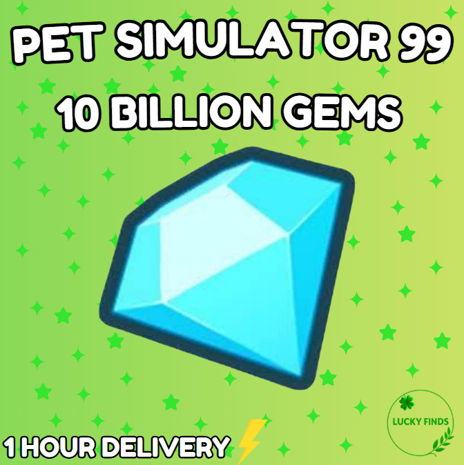 🔥💎 10 BILLION GEMS (PS99) 🔥PET SIMULATOR 99 – CHEAPEST!⚡💸