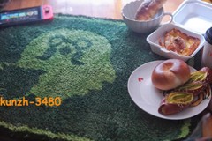 Animal Crossing Brewster Coffee Carpet Game Tufting Floor Mat Soft 80*60cm Green