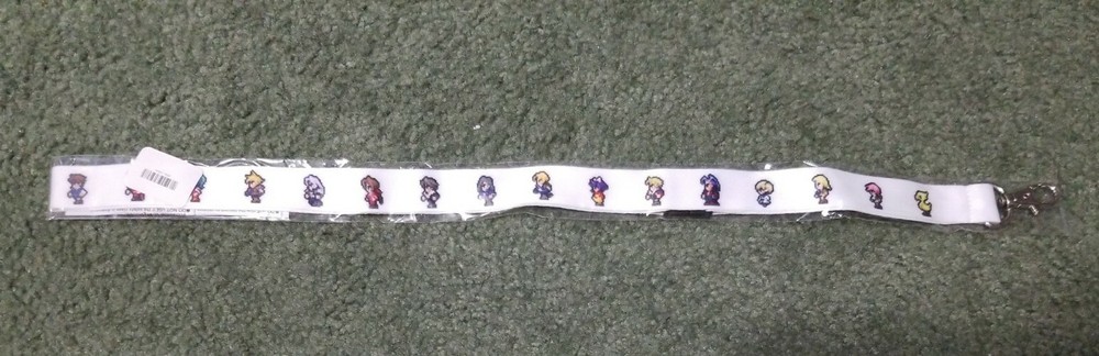 Final Fantasy FF 8/16-bit Retro Lanyard White Varient *Brand New* Square Enix