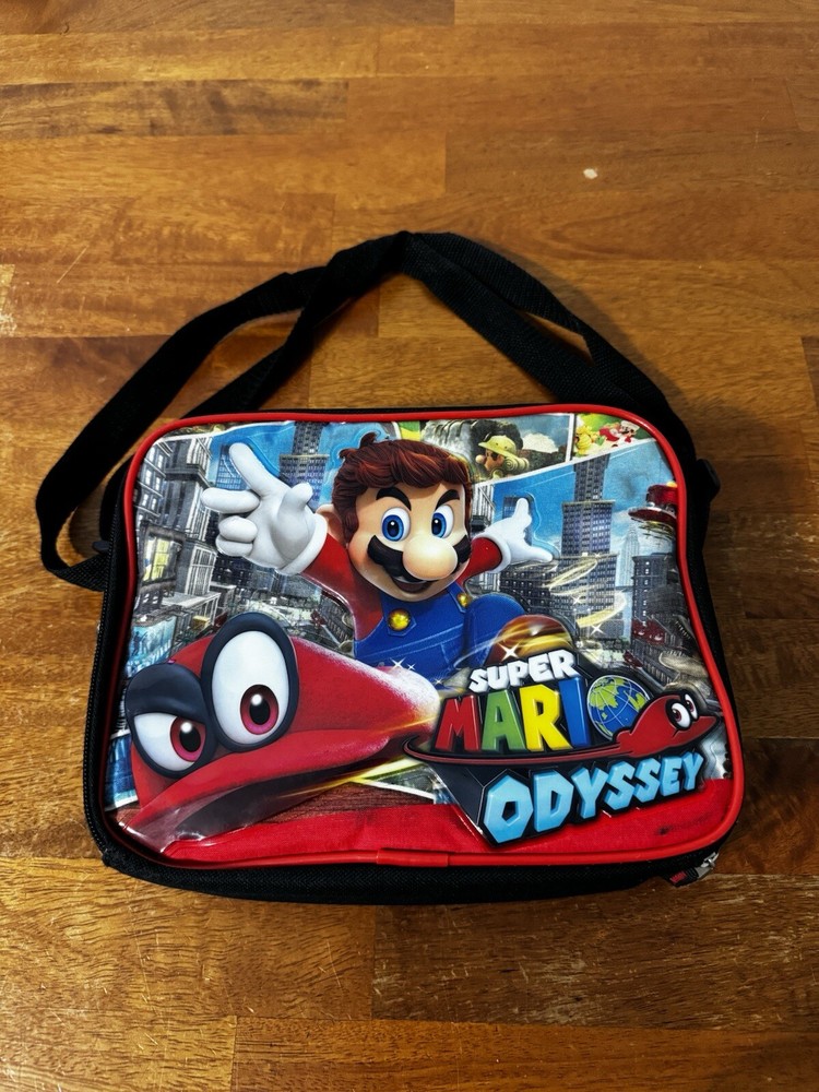 2019 Nintendo Super Mario Odyssey Insulated Soft Lunchbox Video Game Nerd
