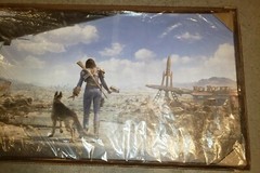 Fallout – Neighborhood Patrol Female Canvas Print (Ltd of 100) 18″ x 36″ Dogmeat