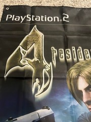 Resident Evil 4 Playstation 2 Custom Wall Flag Banner Tapestry 2 x 3 Ft, PS2