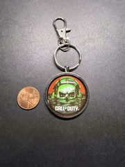 Call of Duty Metal Key Chain Ghost Skull Video Game Merchandise