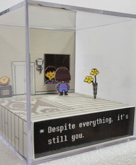 Undertale: It’s you! Handmade Papercraft Diorama 2.5D Fan Art