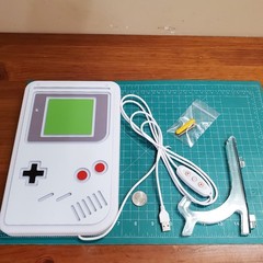Gameboy neon LED sign w dimmer switch wall or easel display retro game room gift