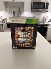 XBox 360 Grand Theft Auto V Collector’s Edition w/ Money Bag, Hat, Game, and Map