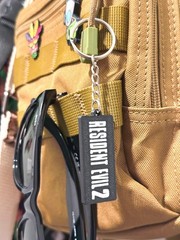 Resident Evil 2 Keychain PS1 Inspired Claire Fine Health Bar Gamer Gift Keyring
