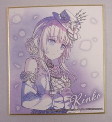 Rinko Shirokane Canvas Style Illustration Shikishi ArtBoard Bandori Bang Dream