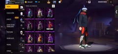 Free Fire Mobile Game Account, BTS Skins, Weapons, Medals, Digital
