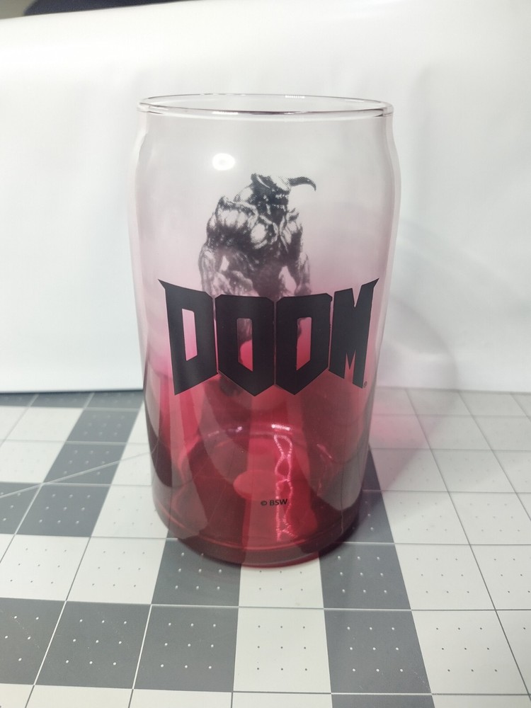DOOM 2016 Glass Loot Crate DX Eternal Dark Ages Drinkware Bethesda ID Software
