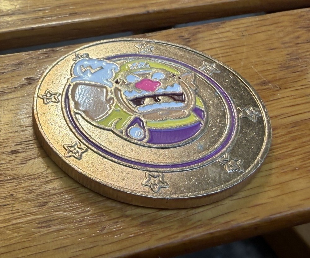 Wario Coin Frankford Super Mario Wonder Ball Coin Series 1 Wario Gold Rare 2018