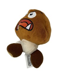 Super Mario Goomba Mushroom Plush Open Mouth Running World Of Nintendo 6 Inch