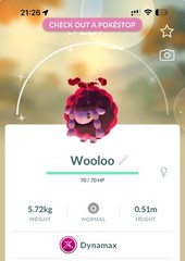 Shiny Dynamax Wooloo – Trade 20kstardust – Registered shiny already require