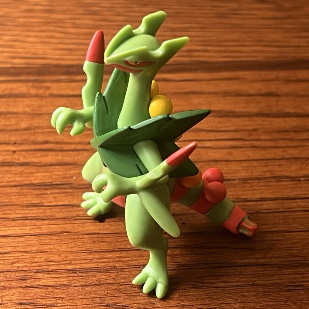 Pokemon Sceptile Character Figure Green 2008 0815 HM00 Video Game Series