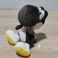 Yoshi Island DS Black Yossy Plush Toy 2007 Nintendo Sanei Super Mario Japan 6″