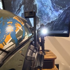 Titanfall 2 Jack Cooper Pilot Helmet LED Light-Up w/ Stand Dog Tags Art Book