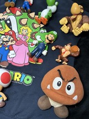 Vintage Nintendo Super Mario Mixed Plush Doll Lot – Mario Luigi Peach Yoshi Toad