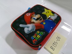Super Mario Bros Nintendo Kids Padded Case Mario Star Red Black Glossy New