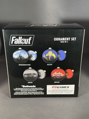 (2) Thinkgeek Fallout Ornament Sets Pack of 4 Dogmeat, Vault Boy, Nuca Cola NEW