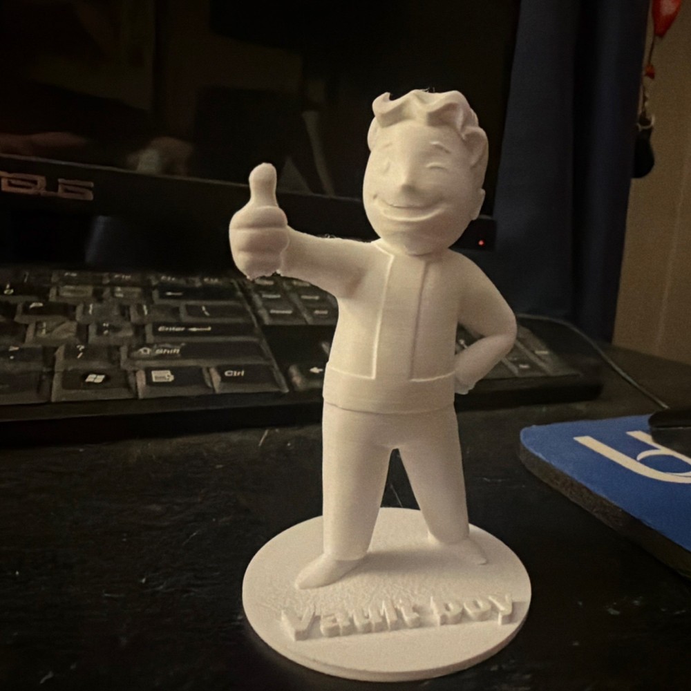 Vault Boy statue collectible figure,3D printed unpainted