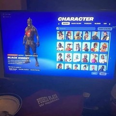 Epic Games Fortnite Black Knight Legendary Outfit Character Screen Photo