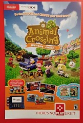 Rare 2016 Nintendo 3DS Animal Crossing Welcome amiibo 11×17″ poster, new