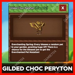 GILDED CHOC PERYTON | CHEAPEST |🪴Grow a Garden ‼️FAST & EASY DELIVERY‼️