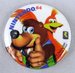 Nintendo 64 Pin Back Button Set – Banjo Kazooie, Yoshi, Kong, Mario, Link 1998